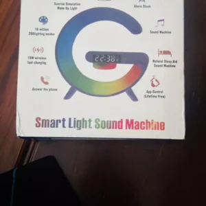 [Cực Hot] Loa Bluetooth Chữ G Đa Năng, Đèn Led RGB Nháy Theo Nhạc, Đồng Hồ Báo Thức Trang Trí