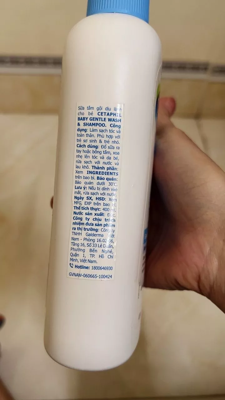 Sữa tắm gội Cetaphil 230ml/ 400ml cho bé