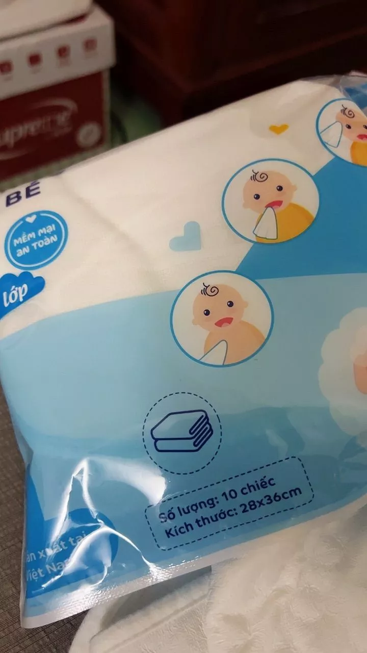 Set 10 khăn sữa cho bé xuất Nhật Kids Plaza 2 lớp/3 lớp/ 4 lớp
