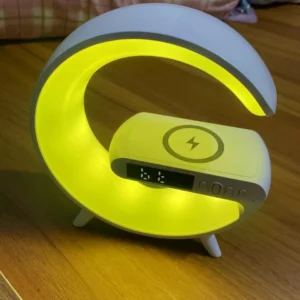 [Cực Hot] Loa Bluetooth Chữ G Đa Năng, Đèn Led RGB Nháy Theo Nhạc, Đồng Hồ Báo Thức Trang Trí