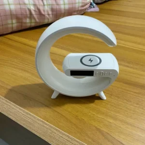 [Cực Hot] Loa Bluetooth Chữ G Đa Năng, Đèn Led RGB Nháy Theo Nhạc, Đồng Hồ Báo Thức Trang Trí