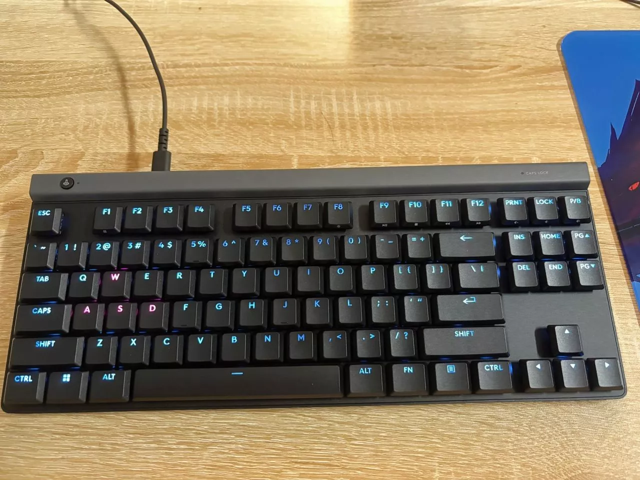 Bàn phím Gaming có dây Low profile Logitech G515 TKL - LIGHTSYNC RGB, Keycaps PBT