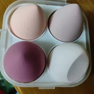 BỘ 4 MÚT TRANG ĐIỂM SIÊU MỀM | Hộp Đựng Cao Cấp | PHI LATEX Không Kích Ứng | Dùng Khô/Ướt Tán Phấn Mịn