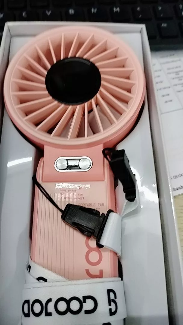 Quạt Goojodoq 4000mAh tốc độ cao Năng lượng mặt trời Quạt cầm tay Turbo100 Gear Wind có thể gập lại