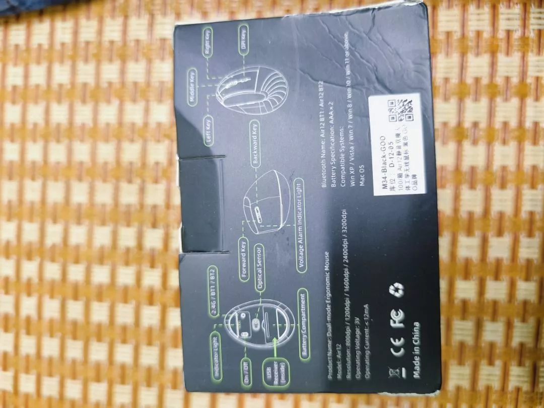Chuột không dây Bluetooth Goojodoq, chế độ kép 2.4G, DPI 5 cấp, khả năng tương thích rộng rãi