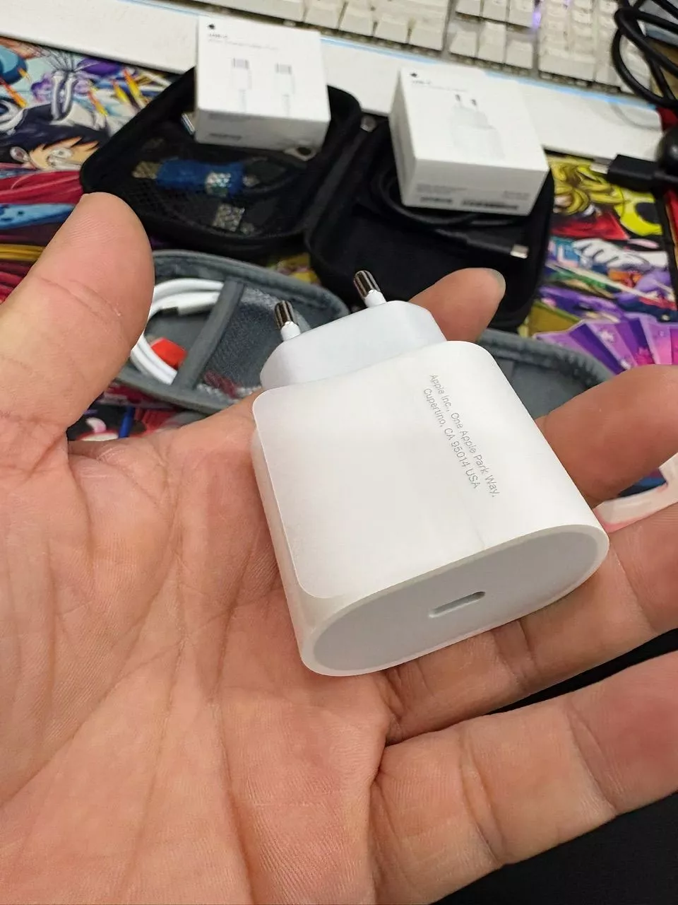 COMBO Củ sạc Apple 20W USB-C Power Adapter + Cáp sạc Apple USB-C to USB-C 60W (1m) Chính hãng