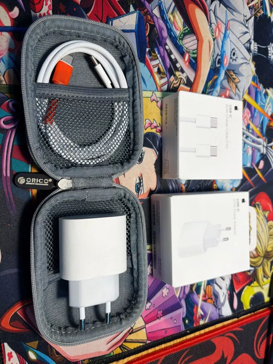 COMBO Củ sạc Apple 20W USB-C Power Adapter + Cáp sạc Apple USB-C to USB-C 60W (1m) Chính hãng