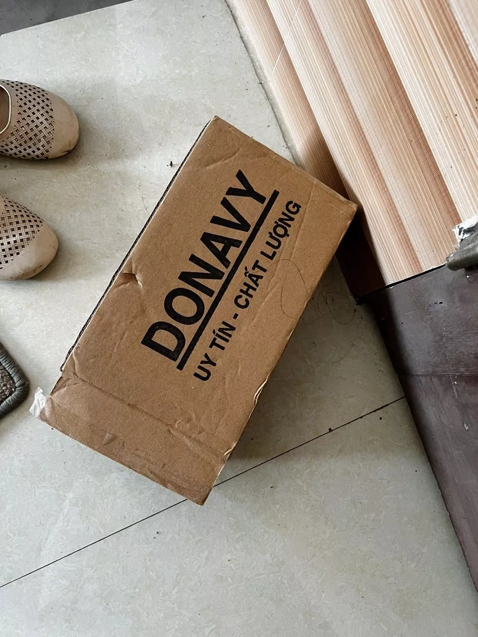 Dép Sa-Bo Quai Ngang Trơn Da Bò DONAVY Cao Cấp, Đế Cao Gần 3cm Mặt Da Mang Êm Chân (Đen+Nâu) D.SM