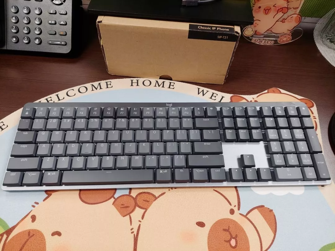 Bàn phím cơ không dây Logitech MX Mechanical – Tactile, chiếu sáng nền, sạc USB-C, mac OS | Win