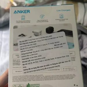 [LIVE] Củ sạc nhanh Anker 20W/ 30W Power IQ 3.0 GaN | 1 cổng USB-C | Chân gập gấp gọn tiện lợi - A2699/8
