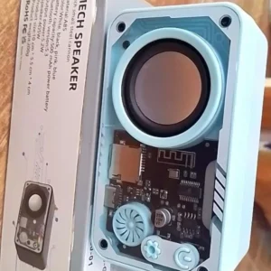 Loa báo thức không dây Bluetooth 5.3 GOOJODOQ Thiết kế kiểu dáng cơ học Màn hình LED hiển thị thời gian với đèn RGB