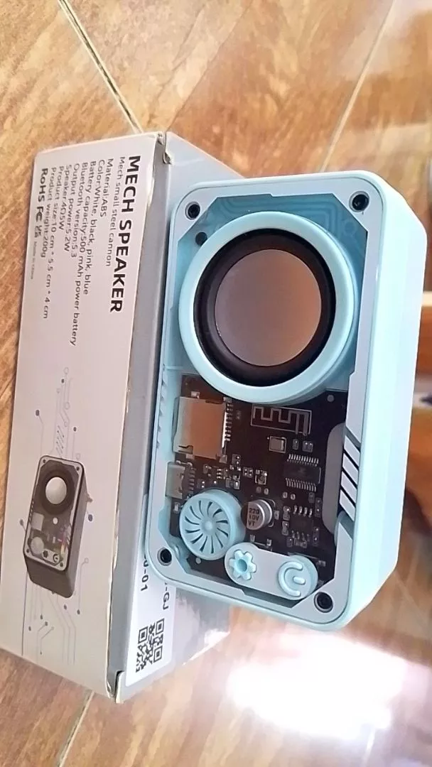 Loa báo thức không dây Bluetooth 5.3 GOOJODOQ Thiết kế kiểu dáng cơ học Màn hình LED hiển thị thời gian với đèn RGB