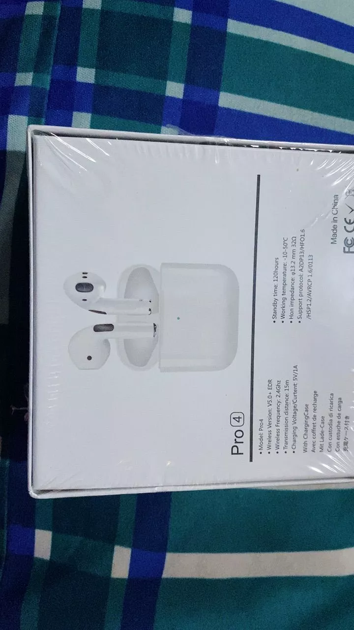 Tai Nghe Bluetooth5.0 Nhét Tai Pro4 Không Dây TWS Có Mic Cho Điện Thoại Gaming Stereo