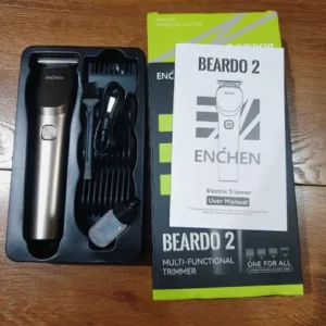 Tông đơ cắt tóc Enchen Beardo 2 tốc độ cao, lưỡi thép không gỉ, tặng 4 cử tạo kiểu - BH 12 tháng