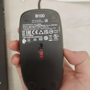 Chuột có dây Logitech B100 - Dây dài 1m8, thiết kế ôm tay, thuận cả 2 tay