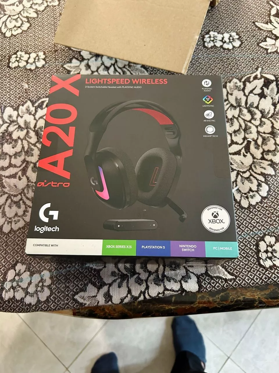 Tai nghe Gaming không dây Logitech G Astro A20 X LIGHTSPEED - Bluetooth, LIGHTSYNC RGB, Mic 48 kHz