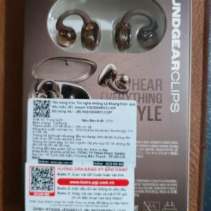 Tai nghe TWS Open-ear JBL Soundgear Clips 4 Micro Nghe Nhạc Tới 32 Giờ Kháng Bụi Nước IP54