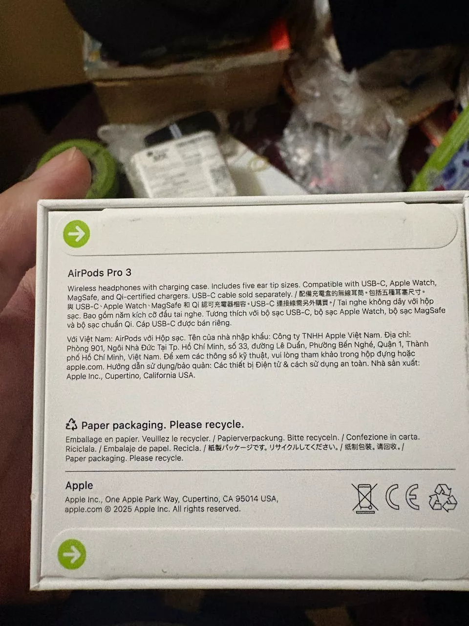 Tai nghe AirPods Pro 3 USB-C Chính hãng