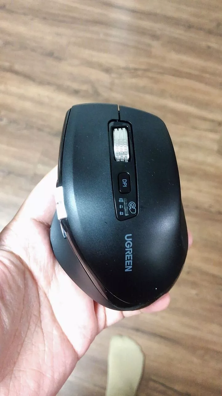Chuột không dây cuộn siêu nhanh Ugrene Bluetooth 5.4/5.0 2.4G Công thái học 5000DPI cho máy tính bảng MacBook Máy tính xách tay