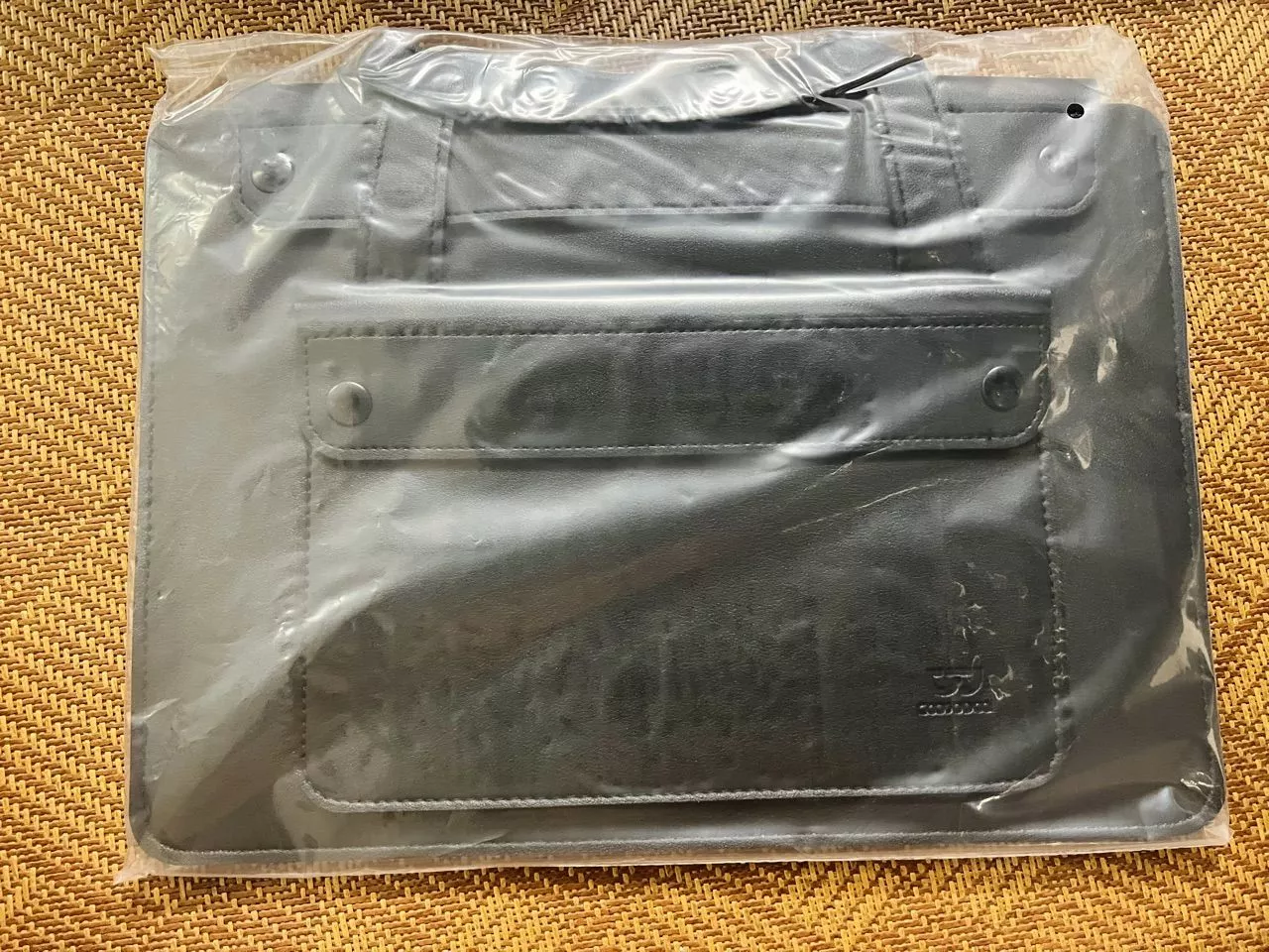 Túi đựng máy tính xách tay GOOJODOQ hai lớp PU cho 13-16 inch siêu mỏng nhiều ngăn bền bỉ và chắc chắn