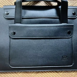 Túi đựng máy tính xách tay GOOJODOQ hai lớp PU cho 13-16 inch siêu mỏng nhiều ngăn bền bỉ và chắc chắn