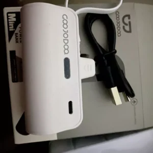Sạc dự phòng mini GOOJODOQ 2025 cho Giáng sinh với phích cắm Type-C và Light-ning phích cắm đôi
