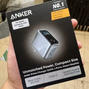 Củ sạc nhanh Anker Prime 160W | 3 cổng USB-C | Màn hình cảm ứng | Hỗ trợ App | PowerIQ 5.0 - A2687