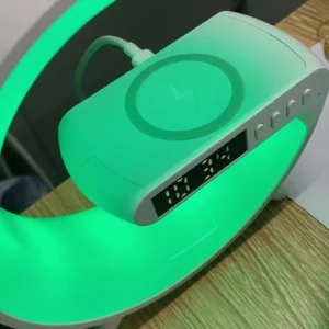 [Cực Hot] Loa Bluetooth Chữ G Đa Năng, Đèn Led RGB Nháy Theo Nhạc, Đồng Hồ Báo Thức Trang Trí