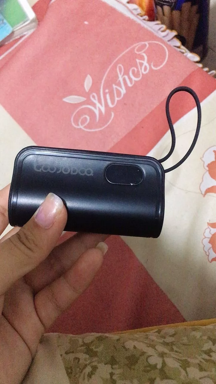 Sạc dự phòng mini GOOJODOQ 2025 cho Giáng sinh với phích cắm Type-C và Light-ning phích cắm đôi