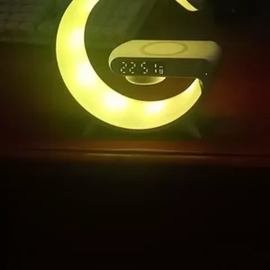[Cực Hot] Loa Bluetooth Chữ G Đa Năng, Đèn Led RGB Nháy Theo Nhạc, Đồng Hồ Báo Thức Trang Trí