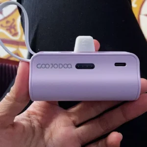 Sạc dự phòng mini GOOJODOQ 2025 cho Giáng sinh với phích cắm Type-C và Light-ning phích cắm đôi