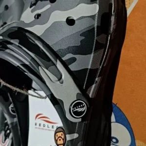 (Đặt tăng 1 size+Tặng Charm) Dép sục REDLEO nam nữ DRL-46 họa tiết Camo rằn ri 3D, dép nam nữ quai hậu đúc nguyên khối
