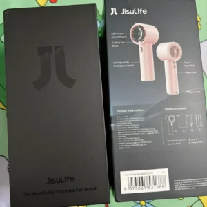 Quạt Cầm Tay Cao Cấp JISULIFE FA53 Pro1 ABS và Pro1 S - Con Lăn Tốc Độ - Đèn LED Hiển Thị - Sử Dụng Đến 15H BH 12 Tháng