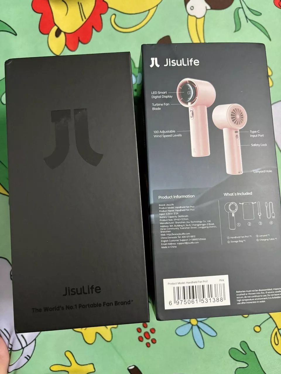 Quạt Cầm Tay Cao Cấp JISULIFE FA53 Pro1 ABS và Pro1 S - Con Lăn Tốc Độ - Đèn LED Hiển Thị - Sử Dụng Đến 15H BH 12 Tháng