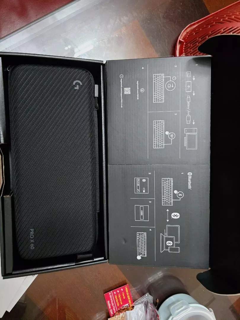 Bàn phím Gaming Không dây Logitech G PRO X 60 LIGHTSPEED 60% RGB SwitchGX Tactile