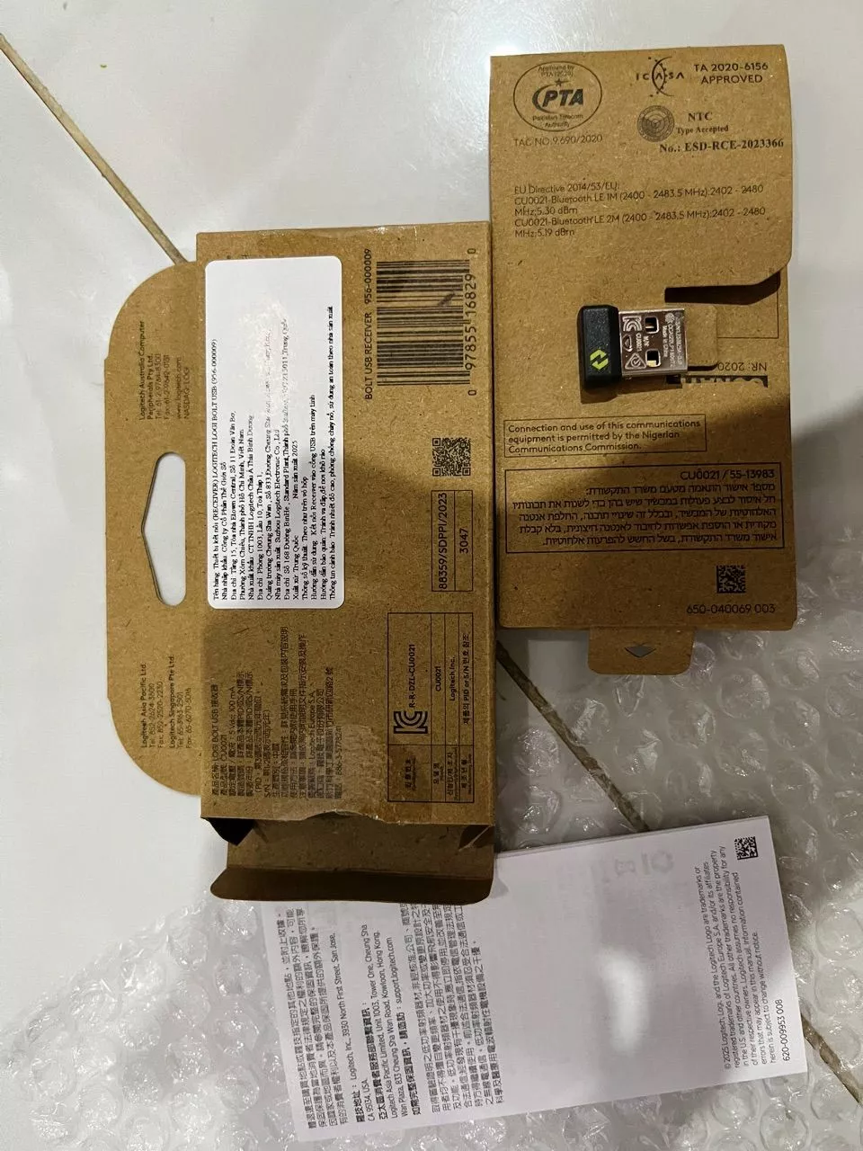Đầu thu nhận tín hiệu Logitech USB Bolt (Type A | Type C) - LOGI BOLT RECEIVER