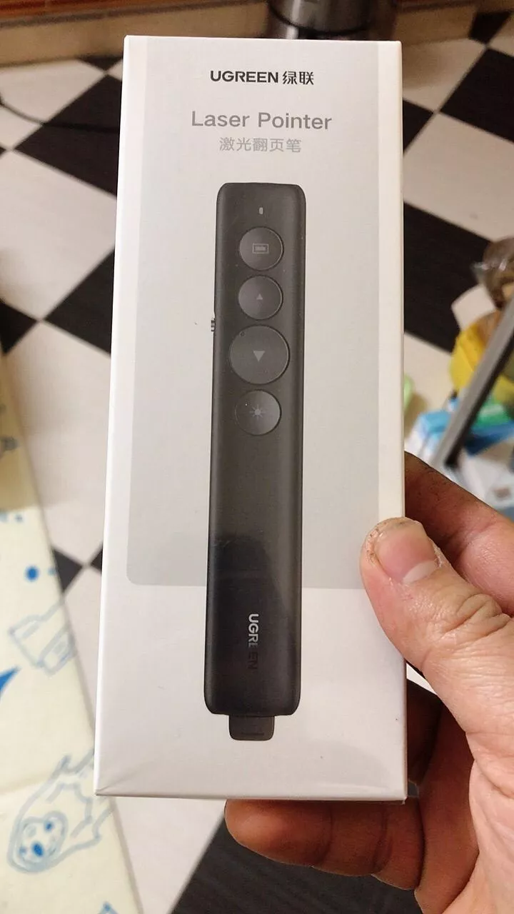 Bút trình chiếu slide powerpoint Ugreen bút PPT, Trình bày từ xa Clicker Laser Con trỏ 2.4GHz USB, Bút cho văn phòng Mac Window Con trỏ Laser, đa chức năng để thuyết trình, chất lượng cao