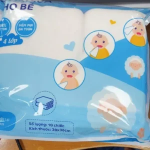 Set 10 khăn sữa cho bé xuất Nhật Kids Plaza 2 lớp/3 lớp/ 4 lớp