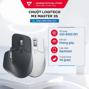 Chuột không dây Bluetooth MX Master 3s - Cảm biến quang học 8K DPI - BH 12 tháng