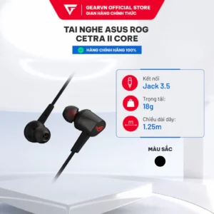 Tai Nghe Gaming ASUS ROG Cetra II Core, Jack 3.5, bảo hành 2 năm