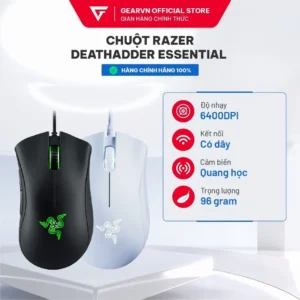 Chuột Gaming có dây Razer Deathadder Essential, Thiết kế chắc chắn, Có App tùy chỉnh, BH 24 tháng