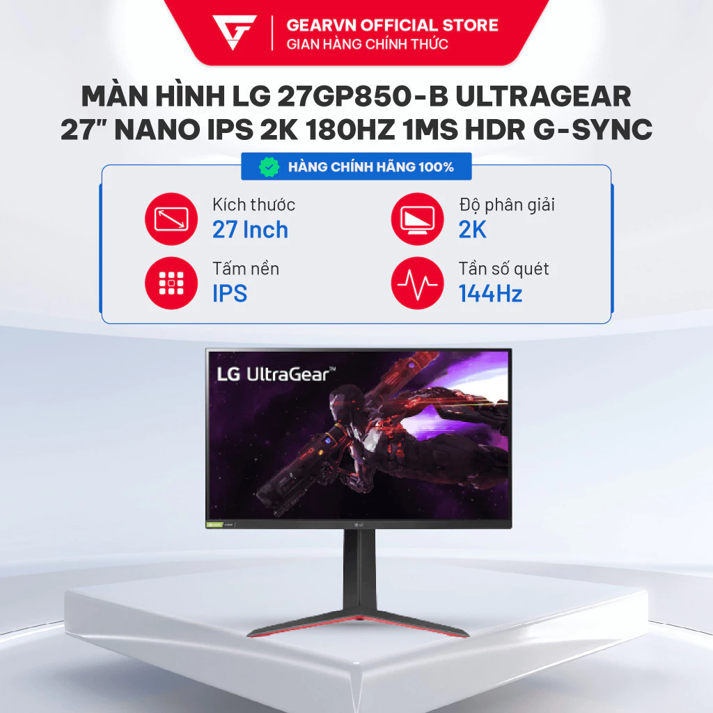 Màn hình LG 27GP850-B UltraGear 27" Nano IPS 2K 180Hz 1ms HDR G-Sync