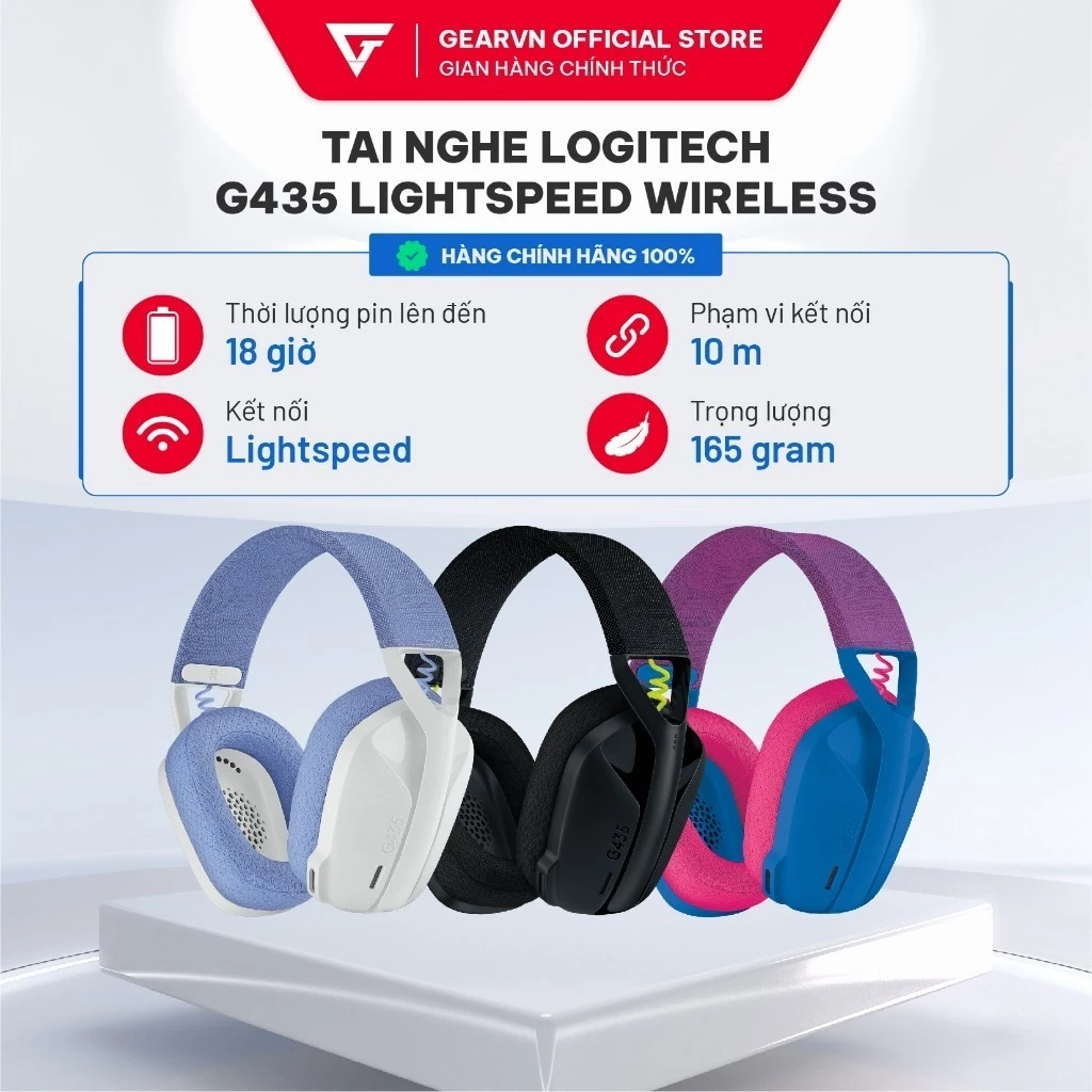 Tai nghe Logitech G435 Lightspeed Wireless