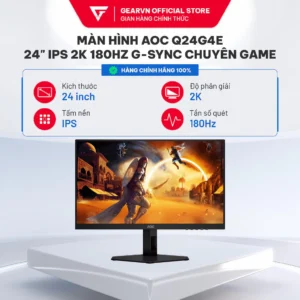 Màn hình AOC Q24G4E 24" IPS 2K 180Hz G-Sync chuyên gaming, đồ họa