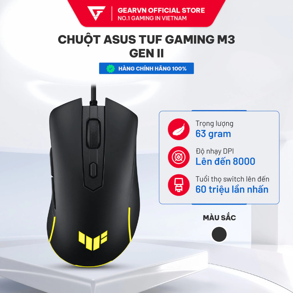 Chuột Asus TUF Gaming M3 Gen II BH 24 Tháng