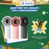 Quạt cầm tay mini Jisulife Life 4 ABS 5 cấp độ gió 3600mAh/5000mAh - Sử dụng liên tục 12h - Chính hãng - BH 12 tháng