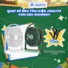 Quạt Để Bàn Tích Điện JISULIFE FA19 ABS Xoay 330 Độ - Pin 4000mAh Sử Dụng Lên Đến 15H Chính Hãng - Bảo Hành 12 Tháng