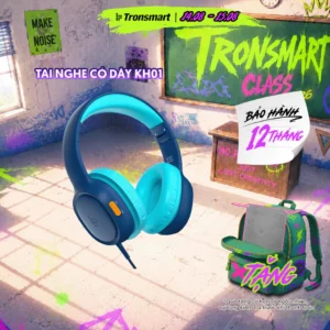 Tai nghe trẻ em có dây Tronsmart KH01 | Thoải mái cho tai | Chất liệu bền bỉ | Âm lượng an toàn | Bảo hành 12 tháng