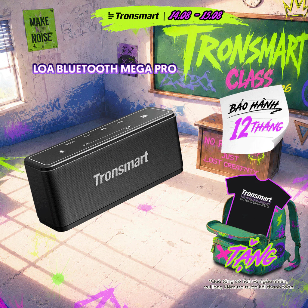 Loa Bluetooth Tronsmart Element Mega | Công suất 40W | Công nghệ âm thanh 3D | 15h chơi nhạc | Bảo Hành 12 tháng