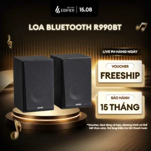 Loa BookShelf EDIFIER R990BT - Công Suất 24W - Đa Dạng Kết Nối - Nhiều Hiệu ứng Âm Thanh Sống Động - 15 Tháng Bảo Hành